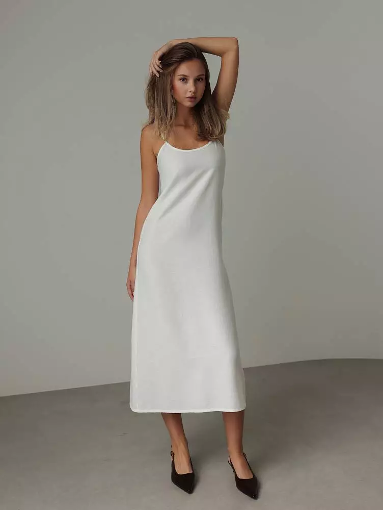 Платье (M (42), белый). Изображение № 1