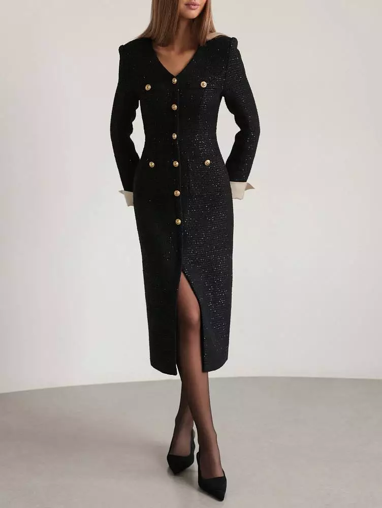 Платье (S (42RU), чёрный). Изображение № 2