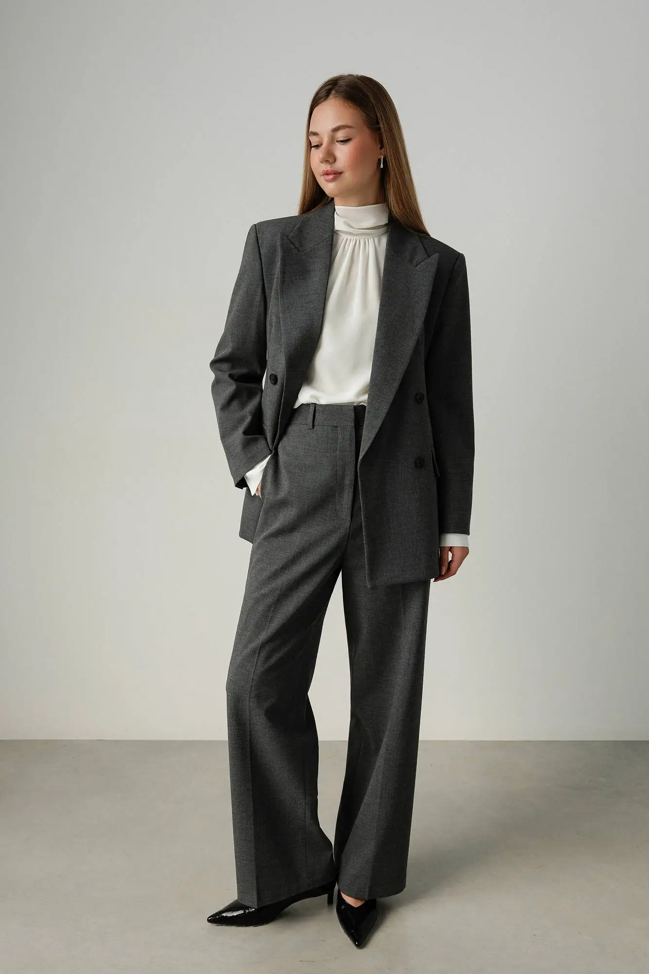 Брюки (S (42RU) тёмно-серый). Избражение № 3