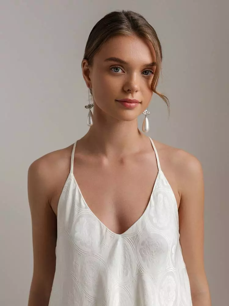 Костюм: топ и юбка (S (42RU), светло-бежевый). Изображение № 3