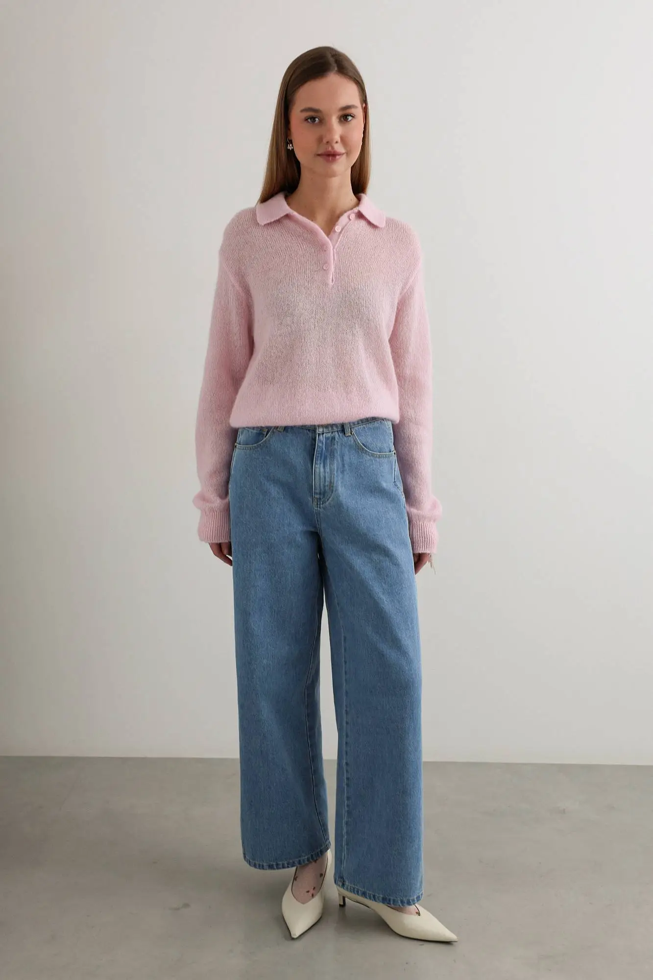 Джемпер (onesize (42-46RU), нежно-розовый). Избражение № 2