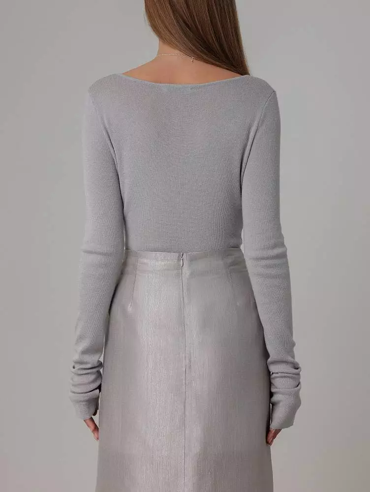 Юбка (M (44RU), светло-серый). Изображение № 5