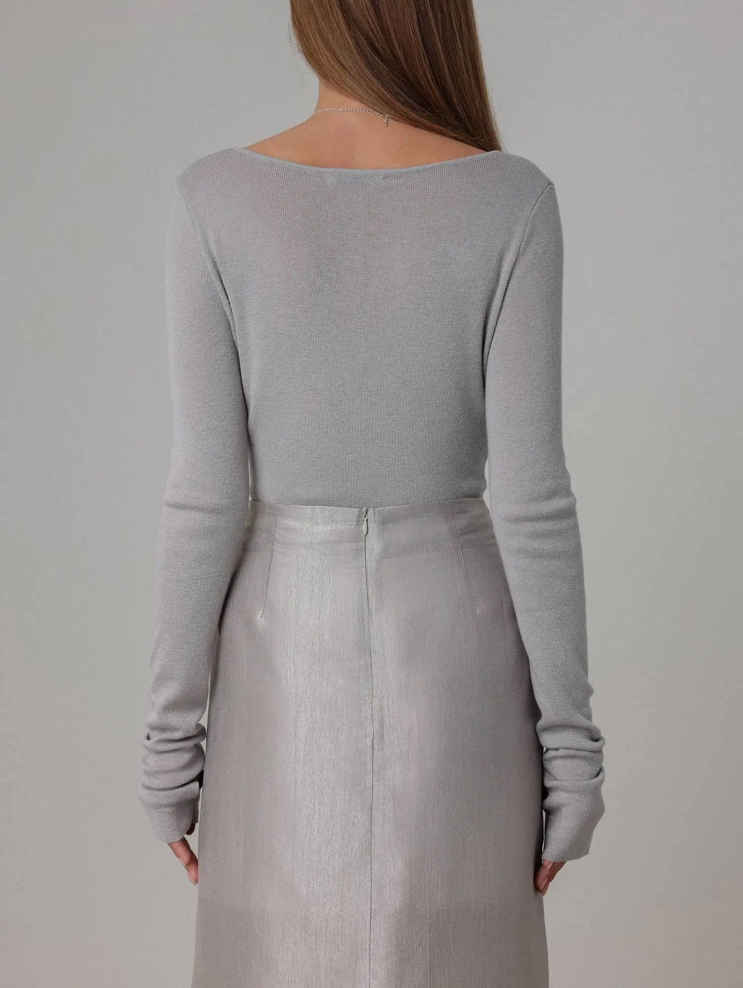 Юбка (M (44RU), светло-серый). Избражение № 5