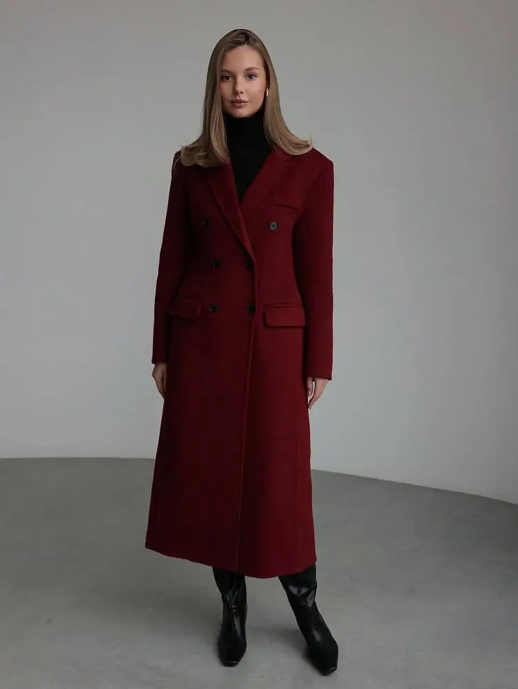 Пальто (S (42RU) винный). Изображение № 1