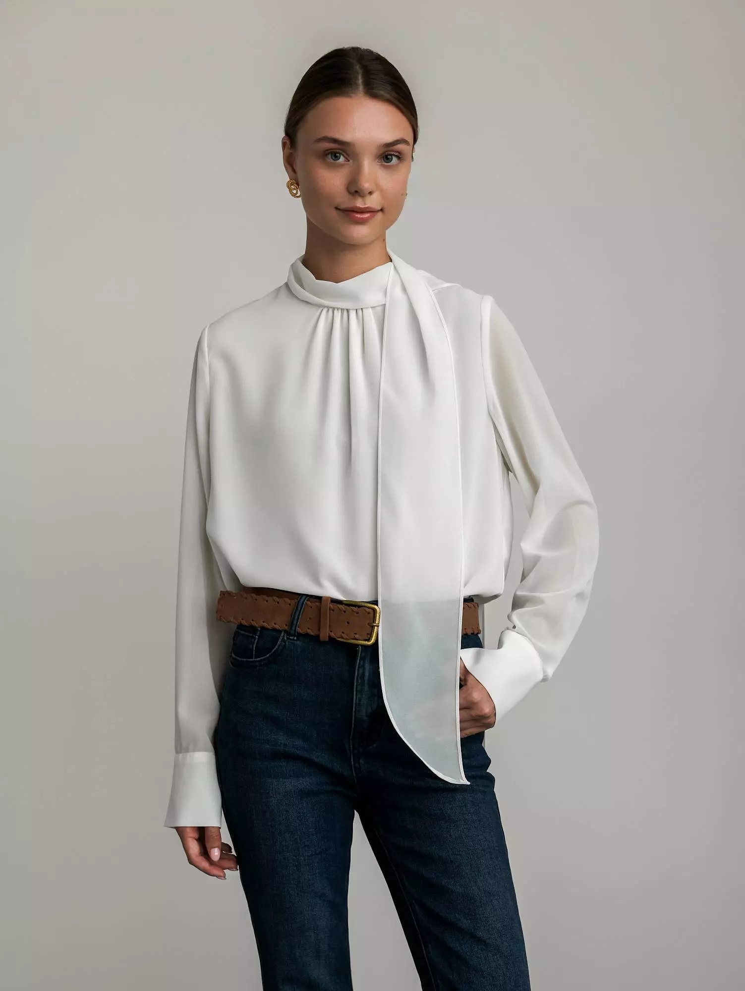 Блуза (M (44RU), белый). Избражение № 1