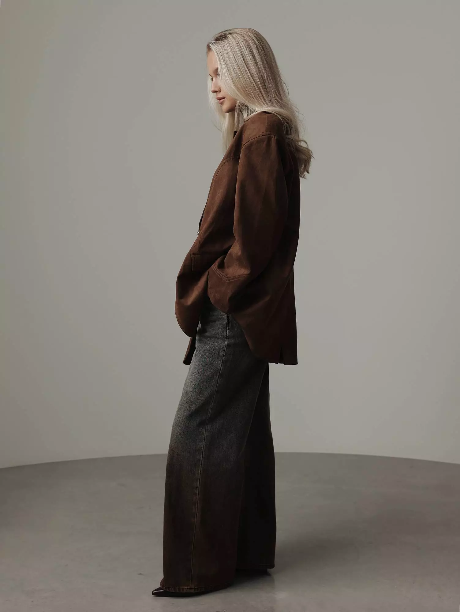 Джинсы (L (46), серо-кориневый). Избражение № 1