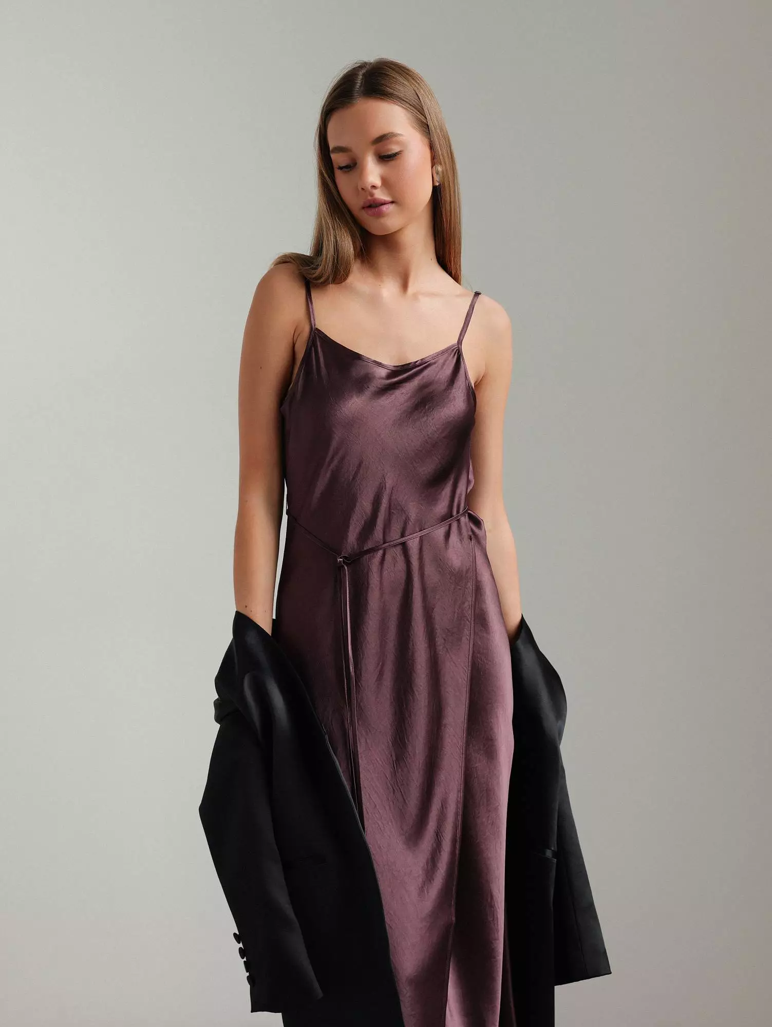 Платье  (S (42RU), сливовый). Избражение № 1