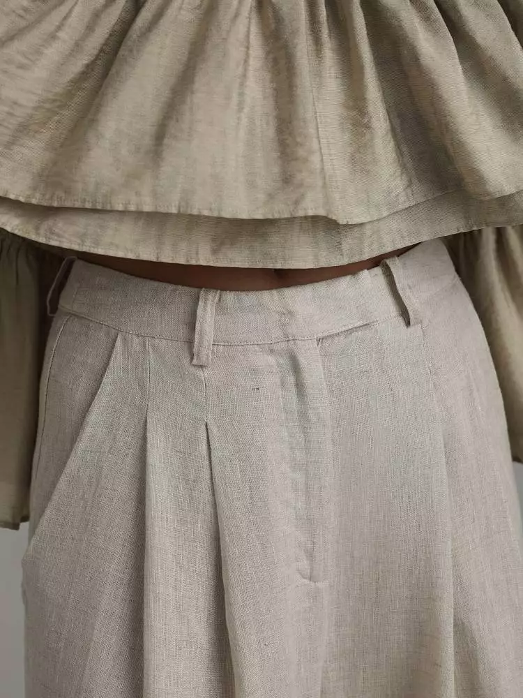 Брюки (L (46RU), льняной). Изображение № 3