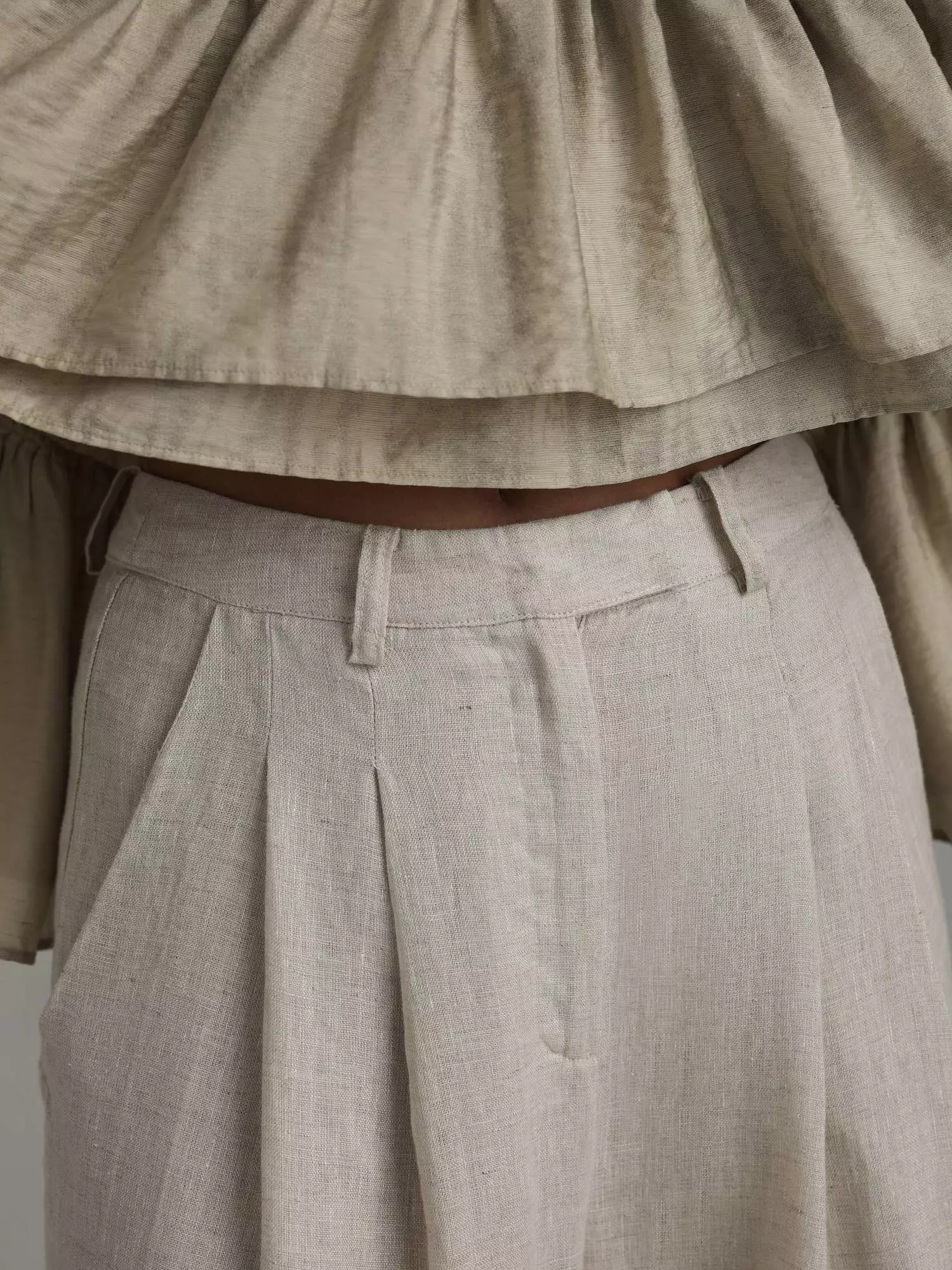 Брюки (L (46RU), льняной). Избражение № 3