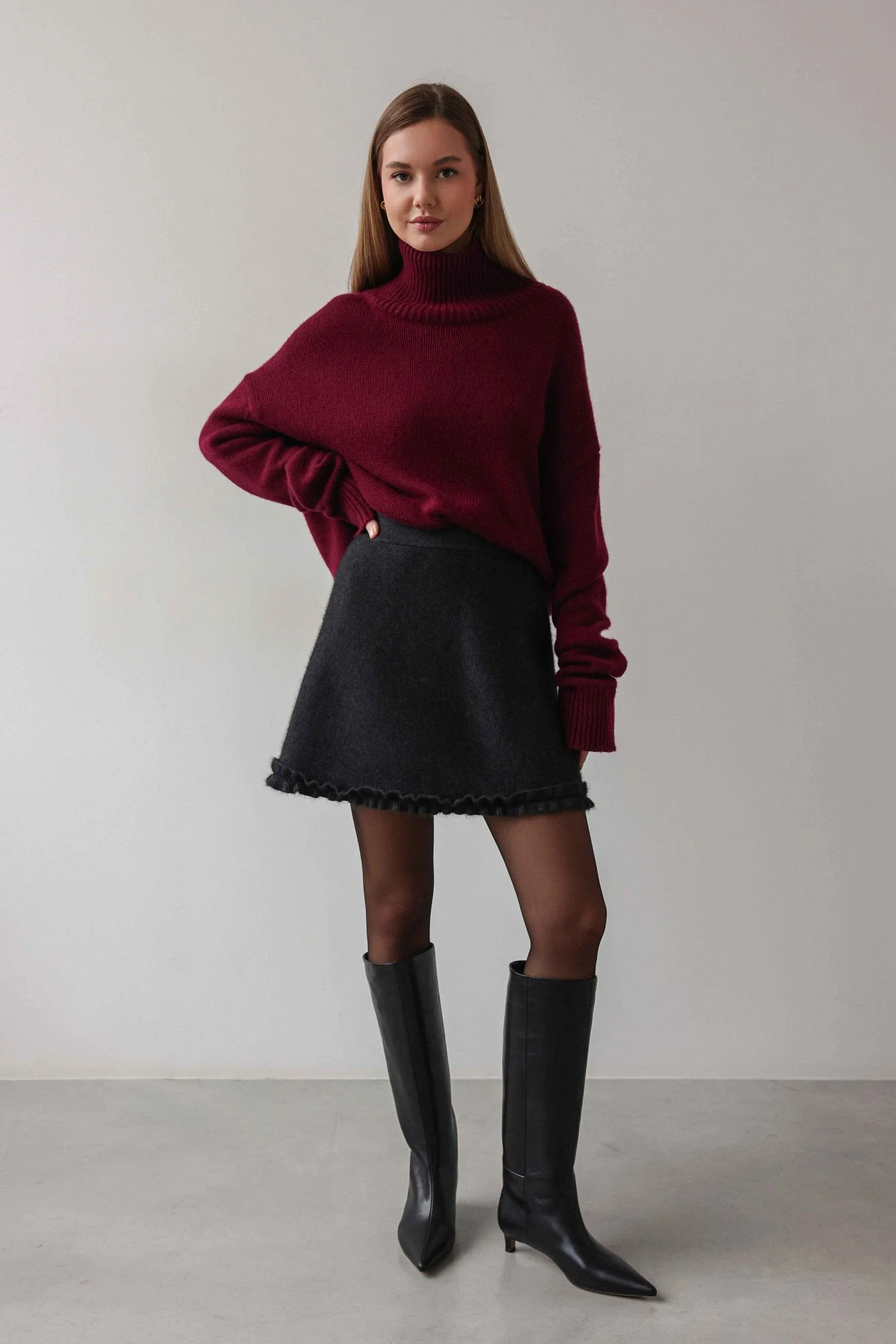 Юбка (onesize (42-46RU), тёмно-серый). Избражение № 1