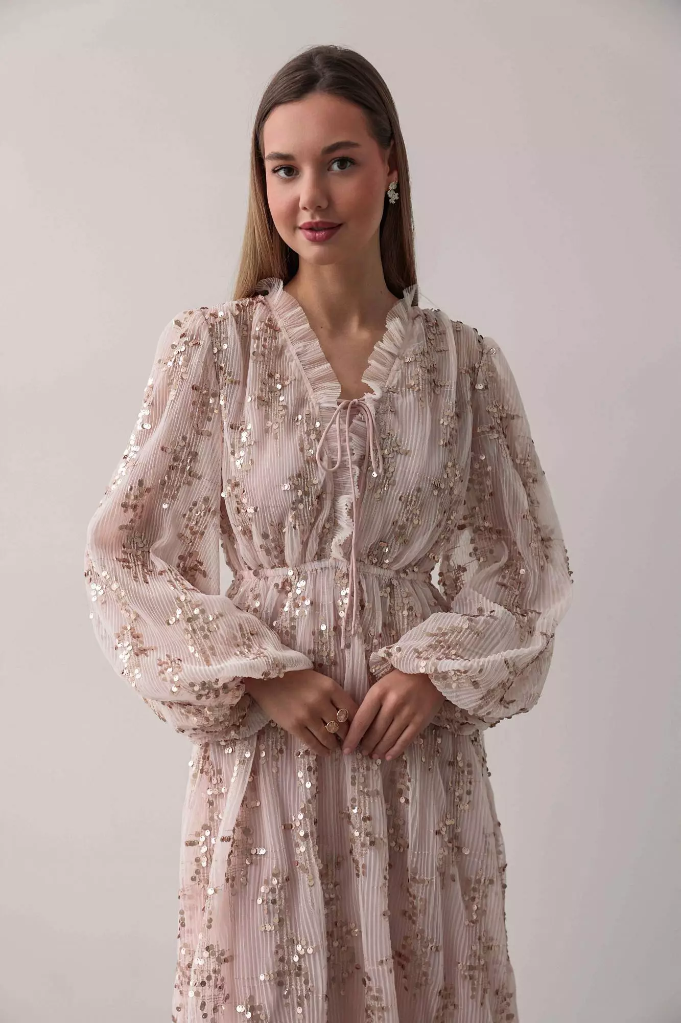 Платье (S (42RU), нежно-розовый). Избражение № 2