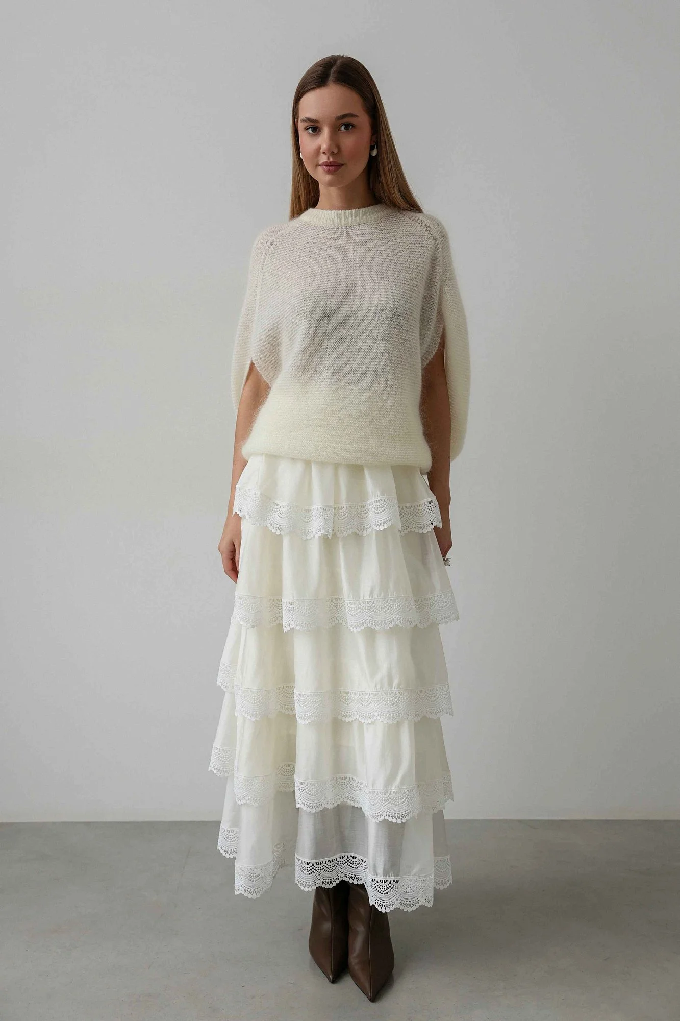 Свитер (onesize (42-46RU), белый). Избражение № 4