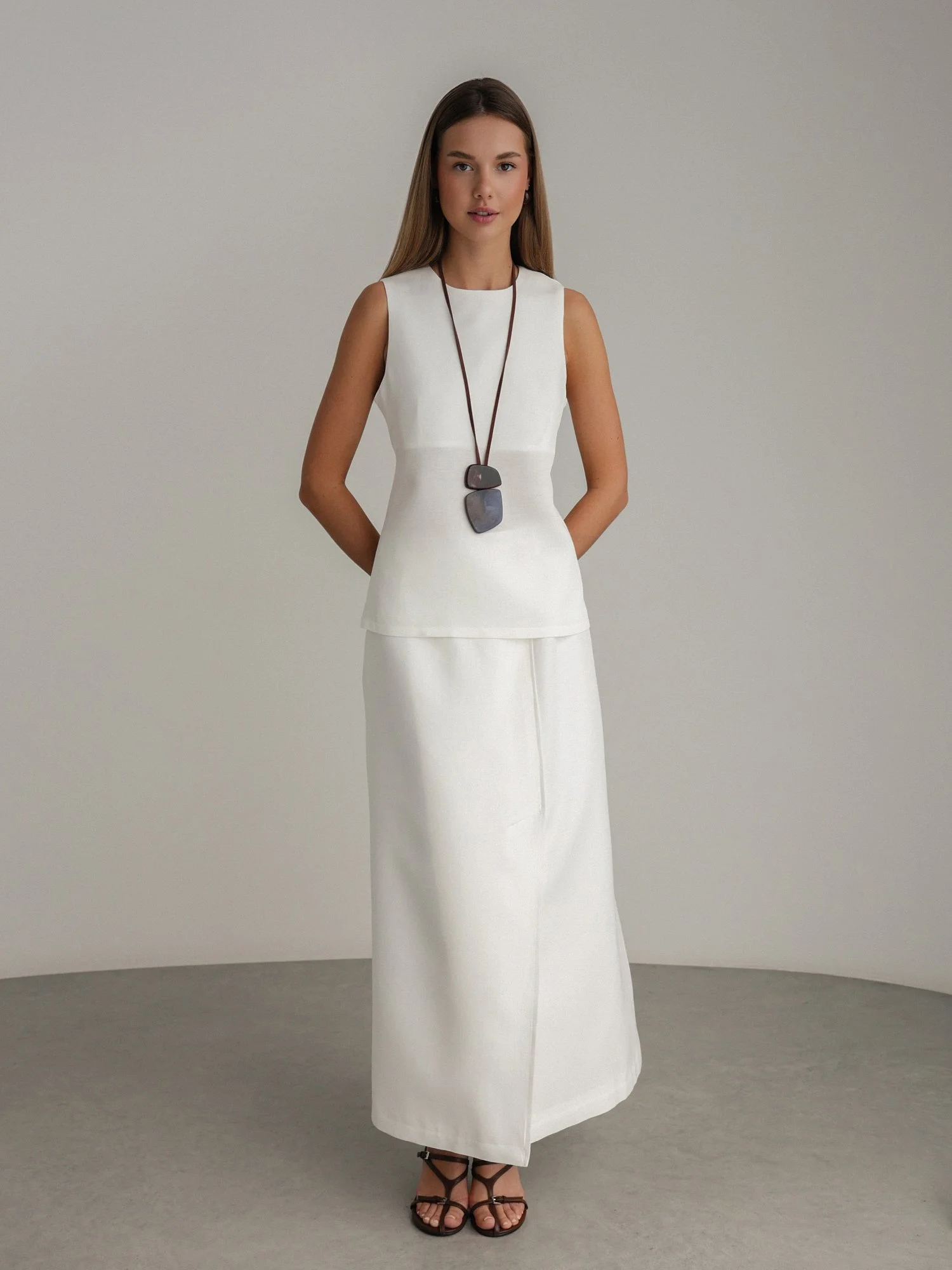 Топ (S (42RU), белый). Избражение № 2