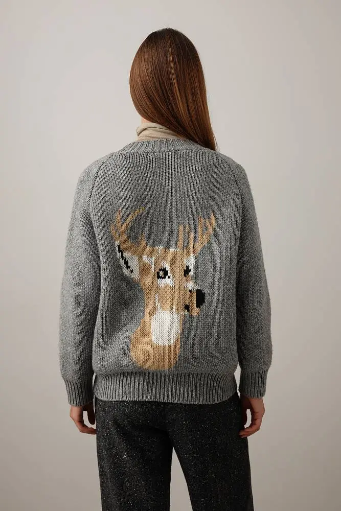 Кардиган (onesize (42-46RU), серый). Изображение № 5