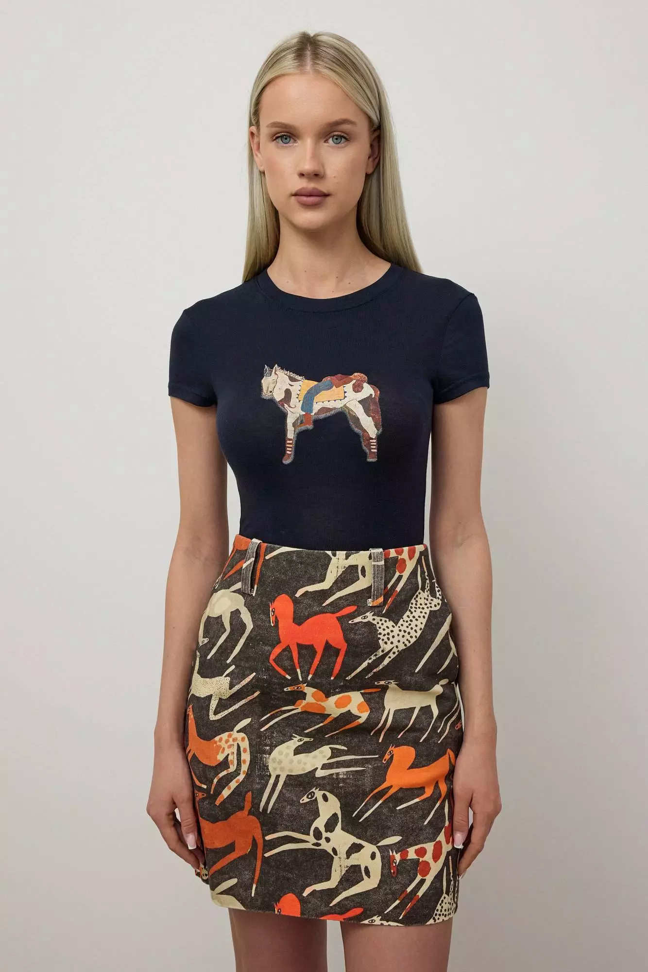 Юбка (S (42RU), серо-коричневый). Избражение № 3