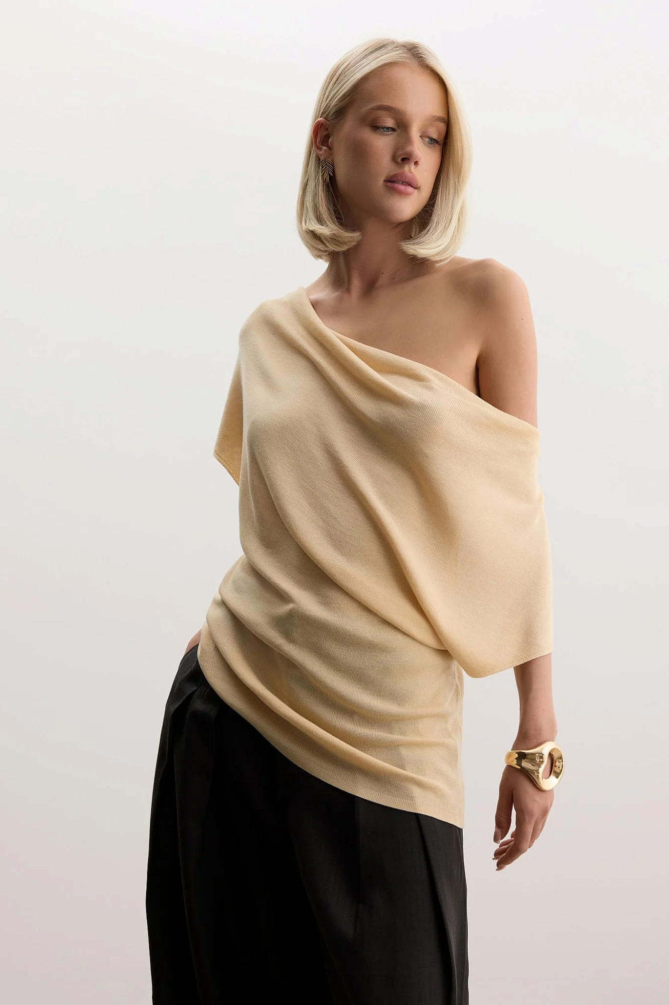 Топ (onesize (42-46RU), бежевый). Изображение № 5
