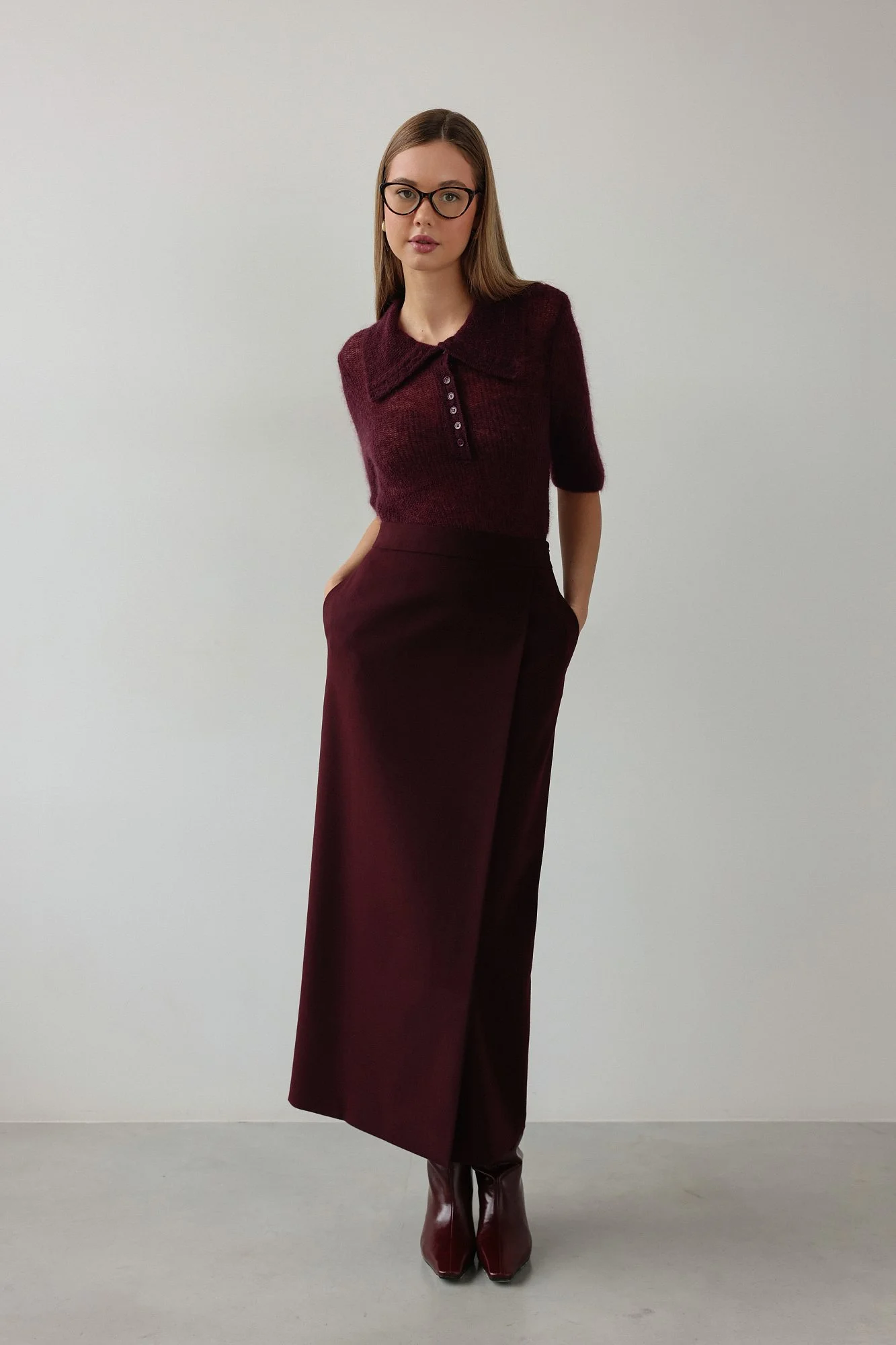 Юбка (M (44RU), сливовый). Избражение № 2