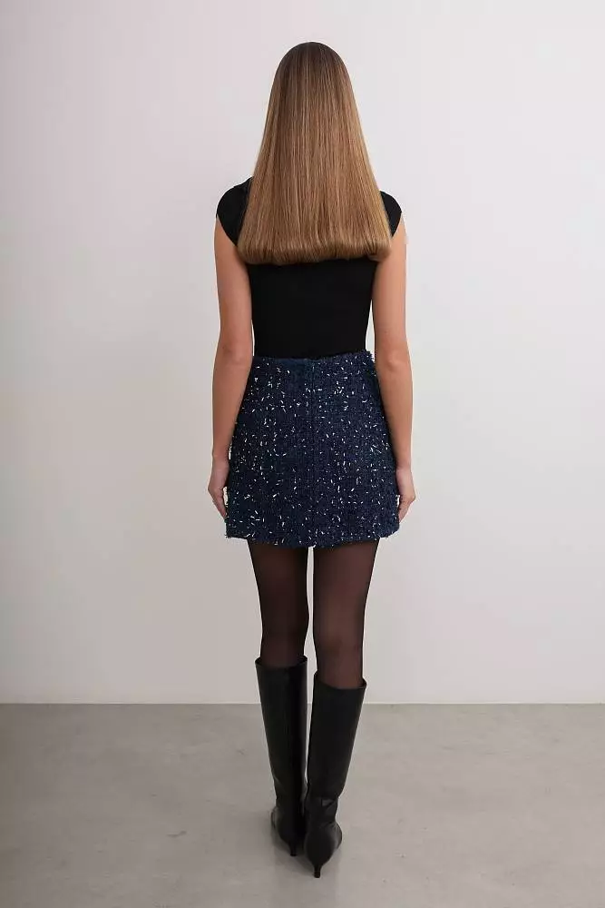 Костюм: жакет и юбка (S (42RU), тёмно-синий). Изображение № 7