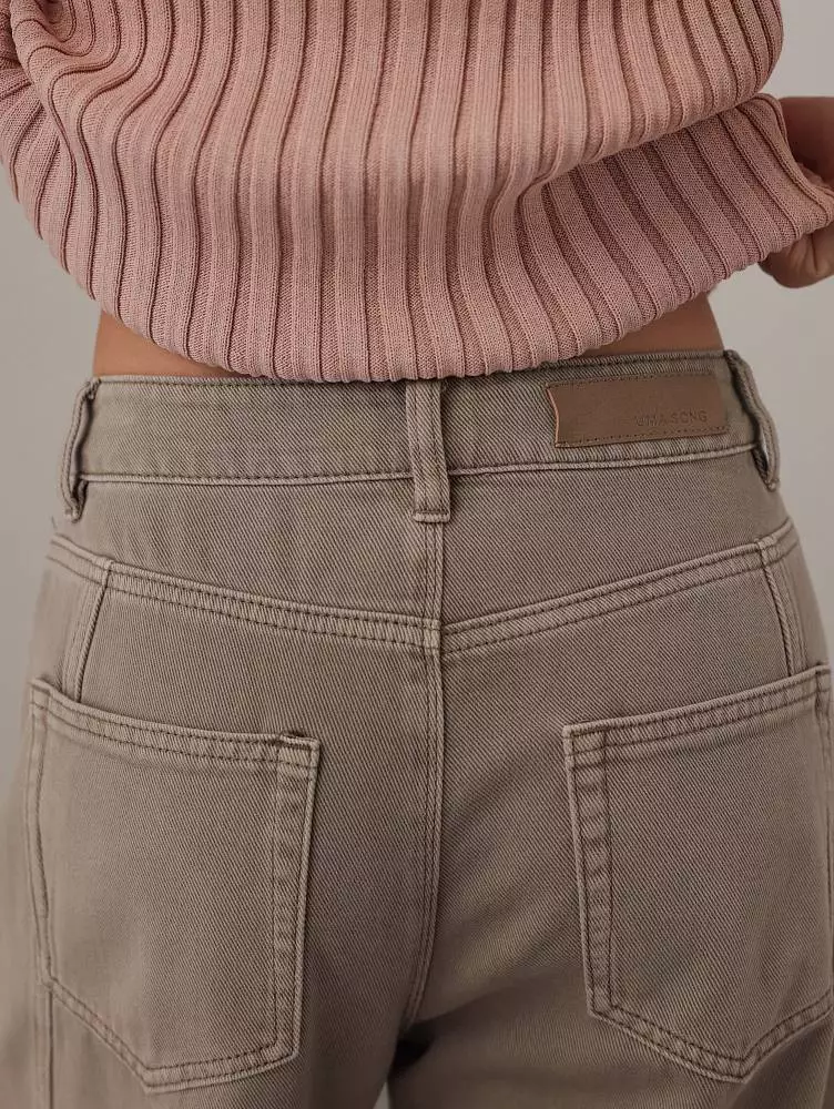 Джинсы (M (44RU), серо-коричневый). Изображение № 6