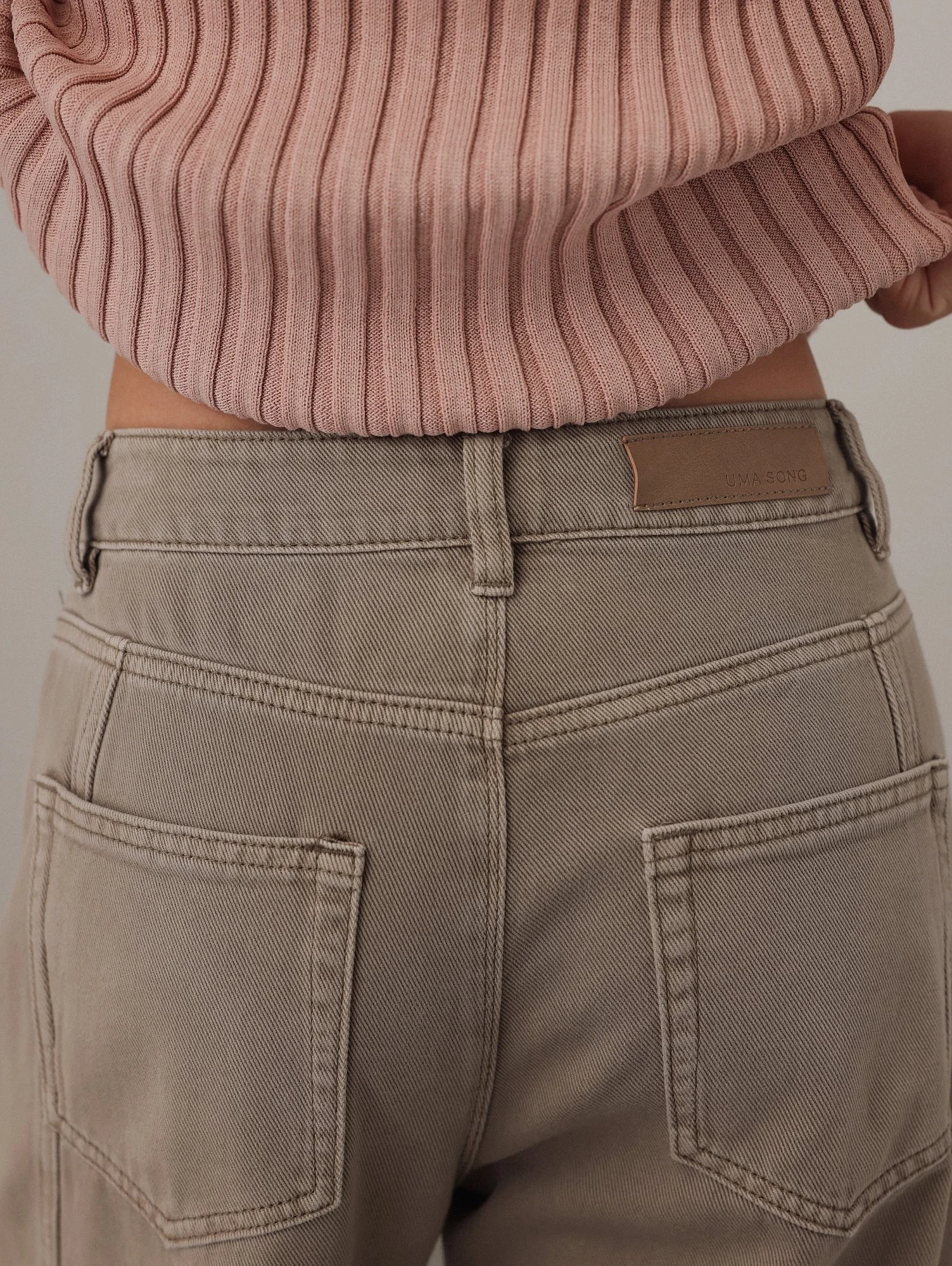 Джинсы (M (44RU), серо-коричневый). Избражение № 6