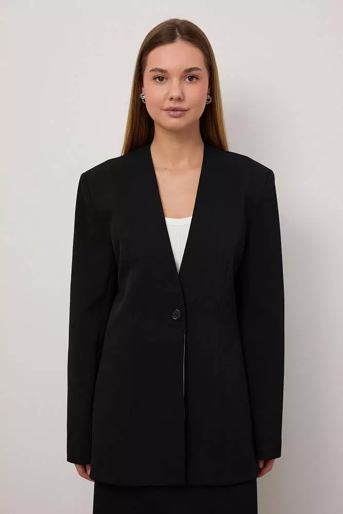 Пиджак (M (44RU), чёрный). Изображение № 2