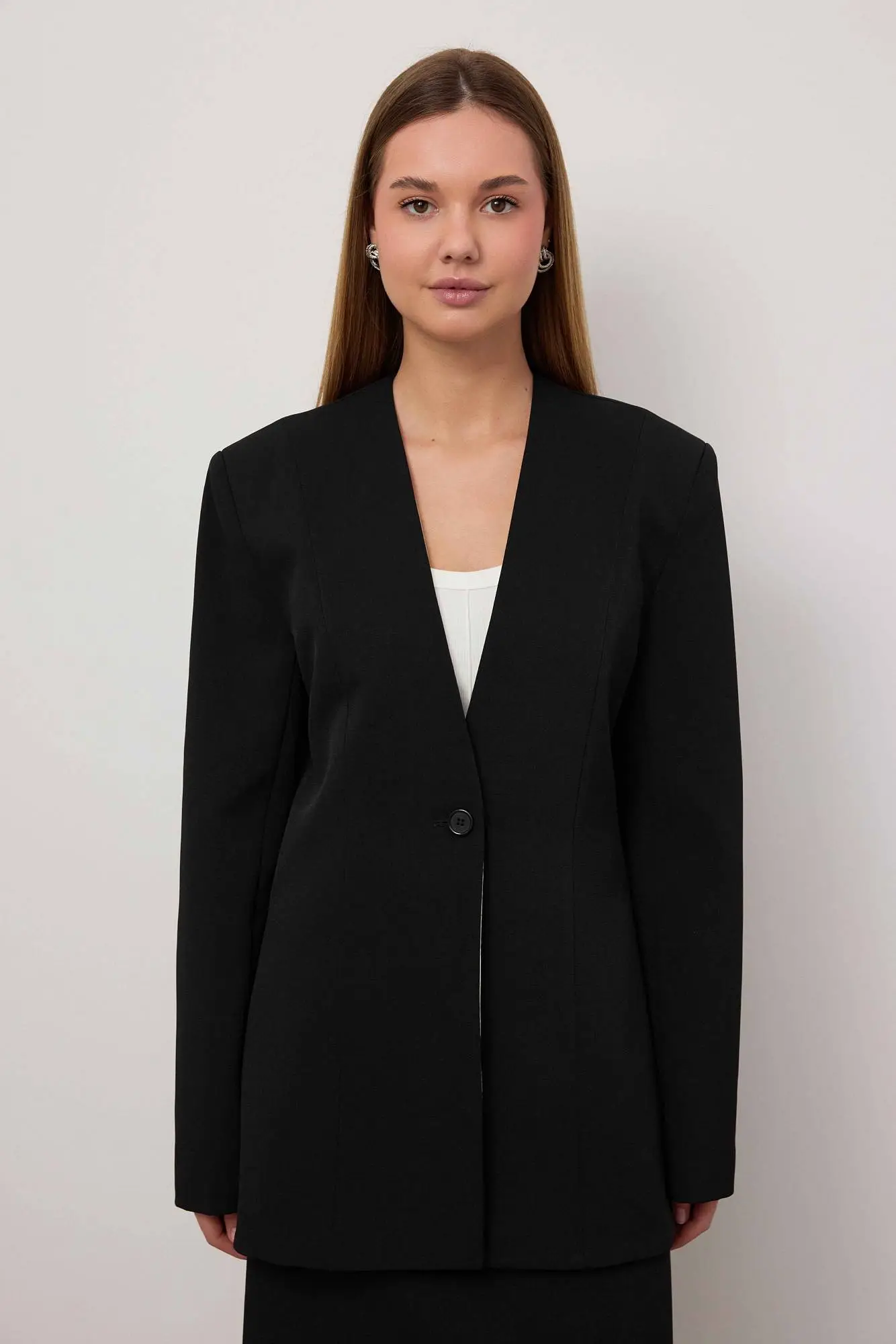 Пиджак (S (42RU), чёрный). Избражение № 2