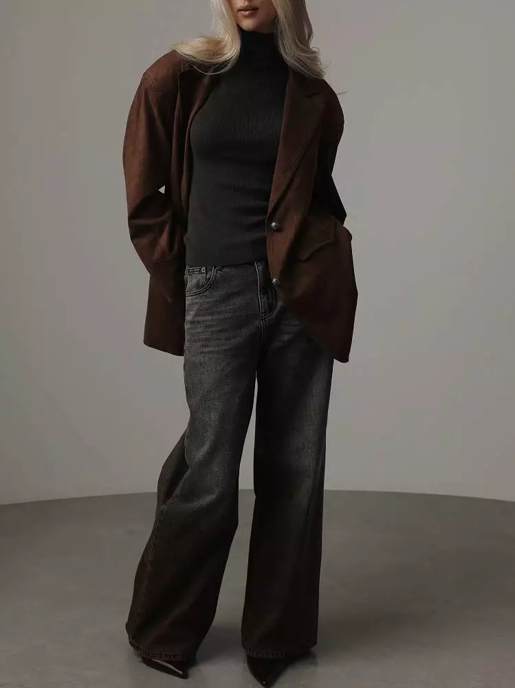 Джинсы (L (46), серо-кориневый). Изображение № 2