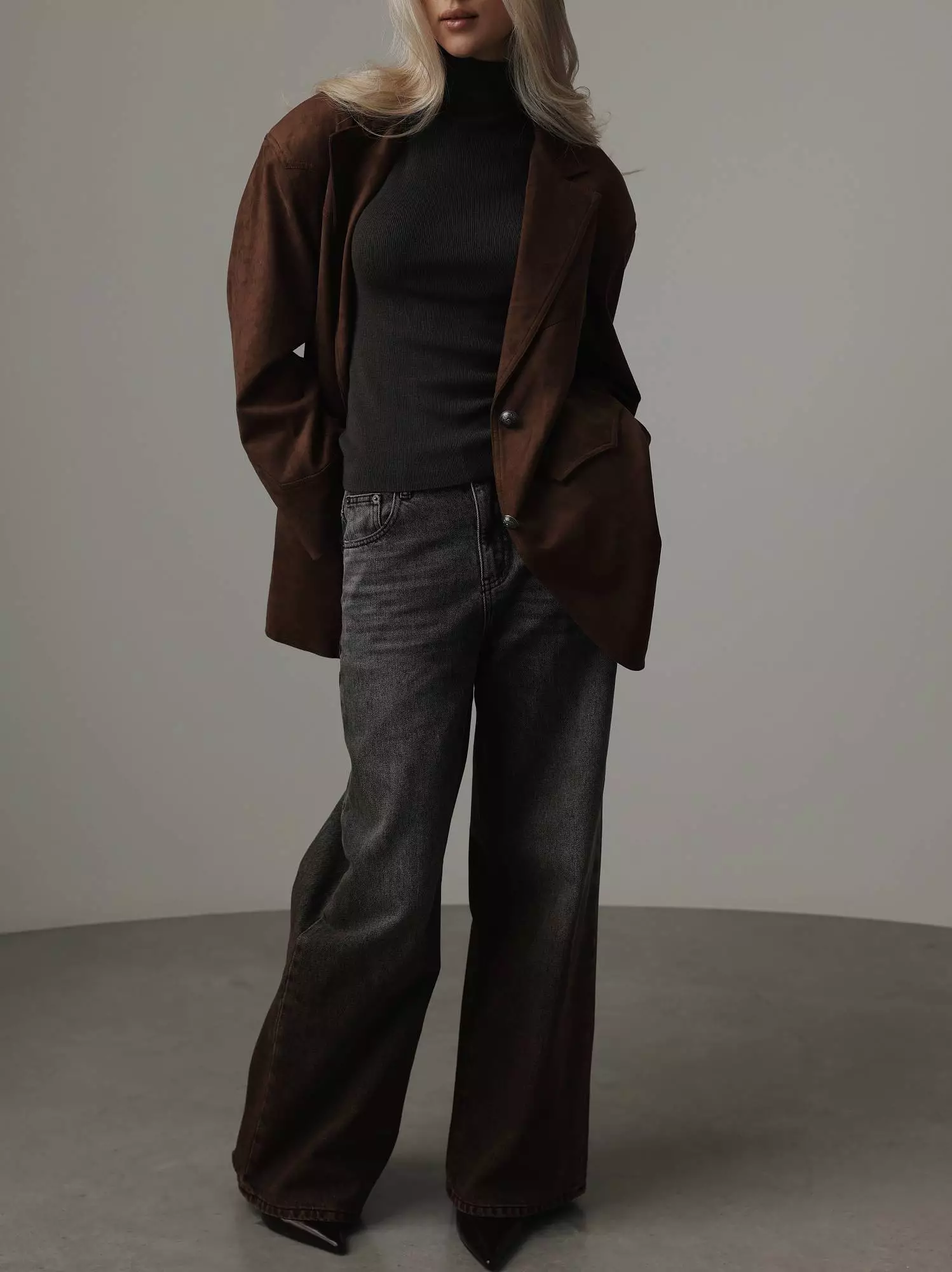 Джинсы (L (46), серо-кориневый). Избражение № 2