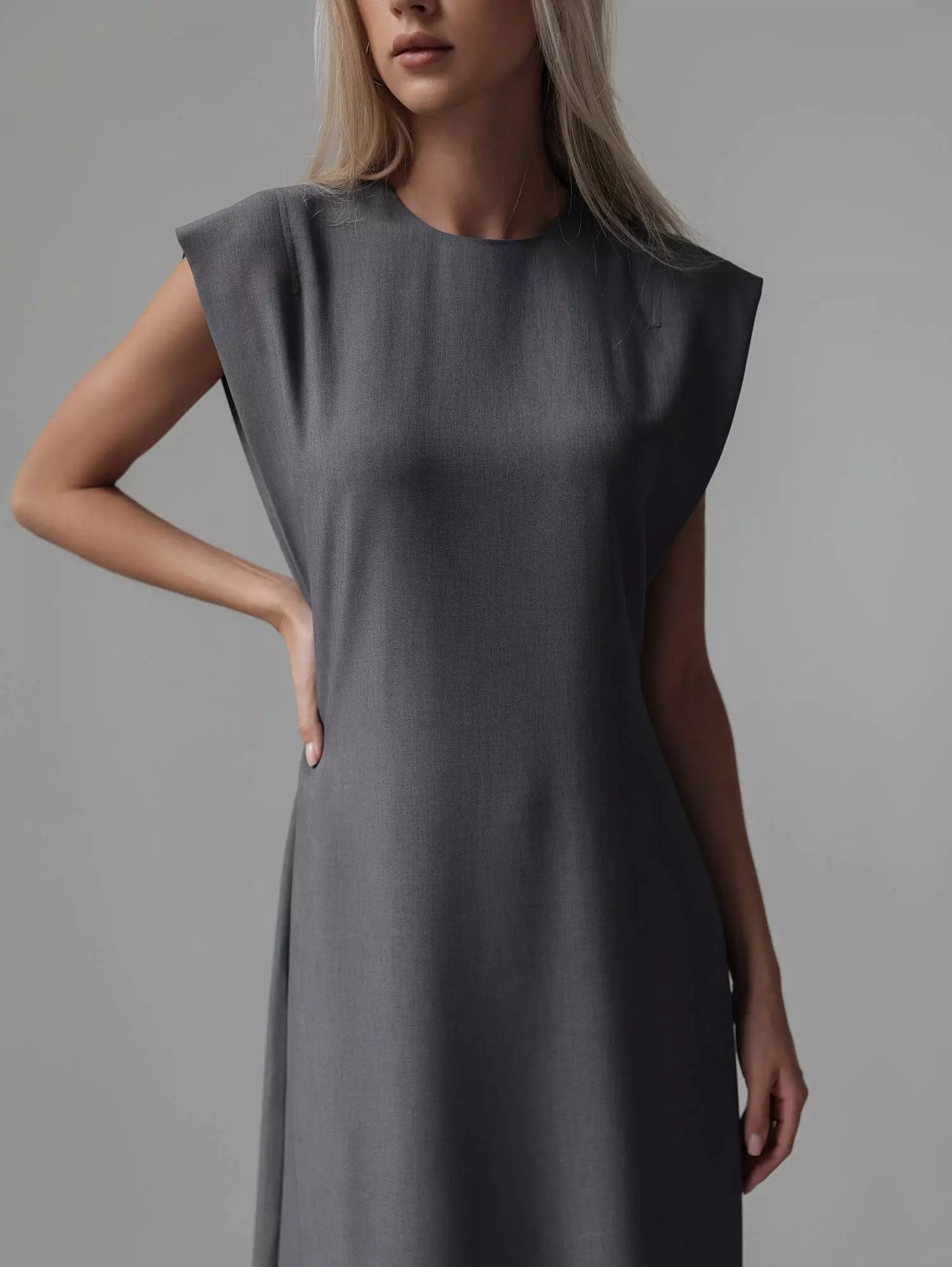 Платье (S (42), серый). Избражение № 2