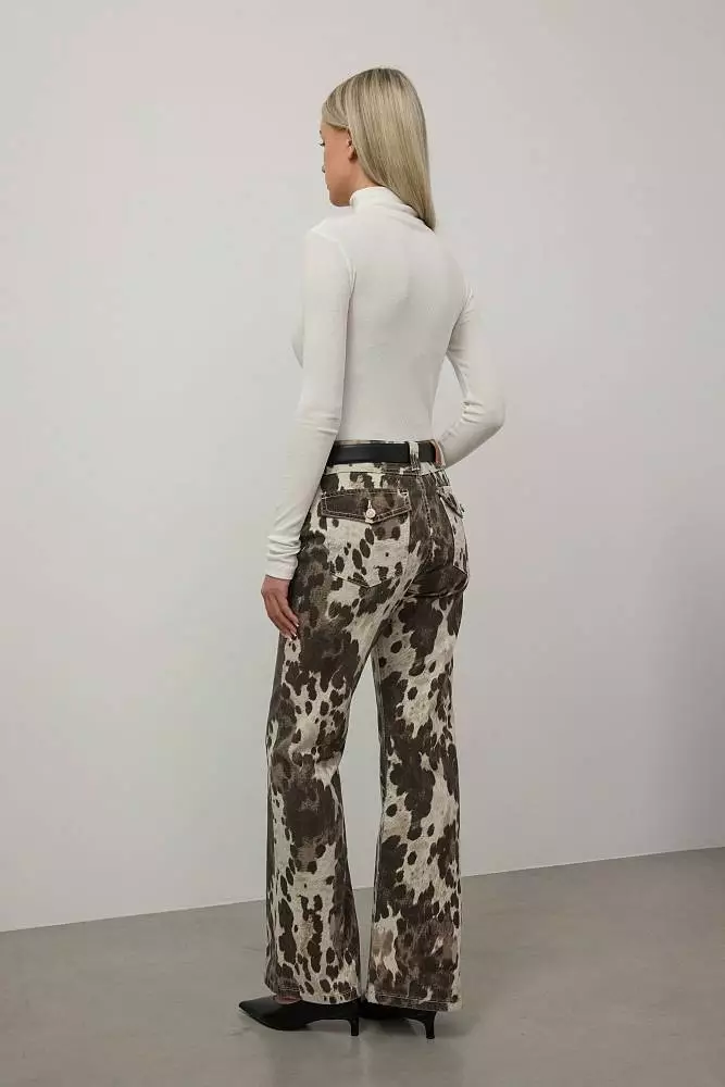 Джинсы (S (42RU), коричневый). Изображение № 3