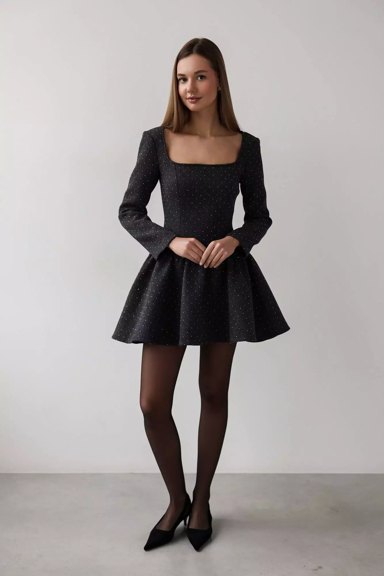 Платье (S (42RU), тёмно-серый). Избражение № 2