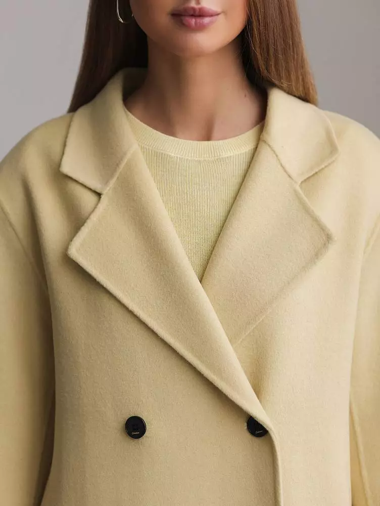 Пальто (onesize (42-46RU), желтая пастель). Изображение № 3