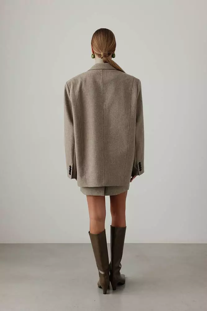 Пиджак (M (44RU), бежевый). Изображение № 6