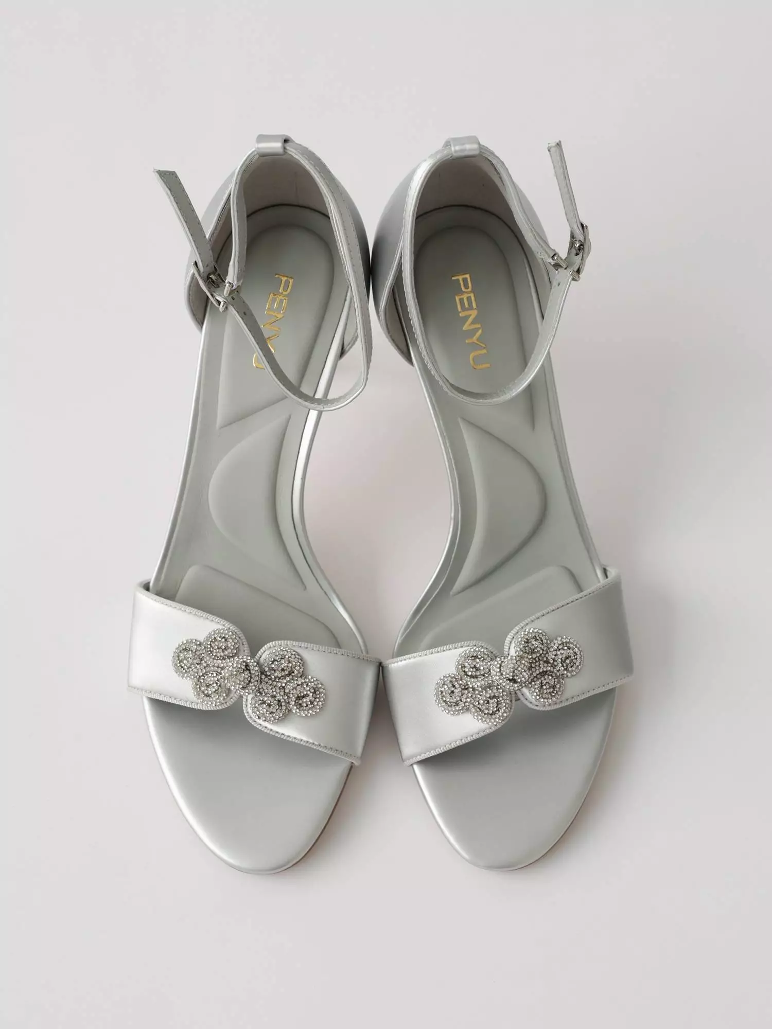 Босоножки (39, серебристый). Избражение № 5