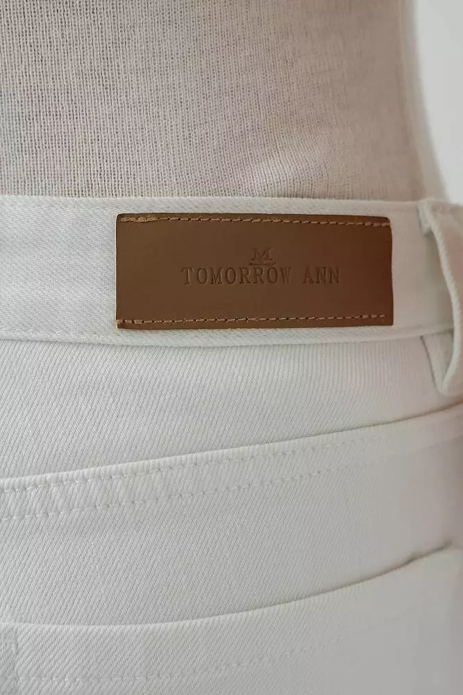 Джинсы (M (44RU), белый). Изображение № 6