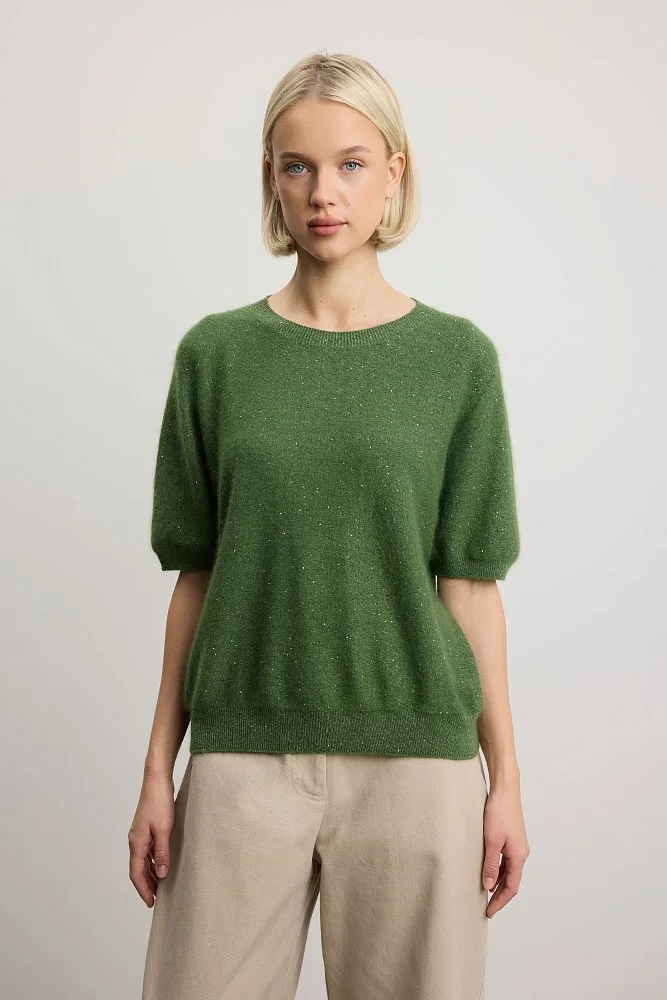 Джемпер (onesize (42-46RU), зелёный). Изображение № 1