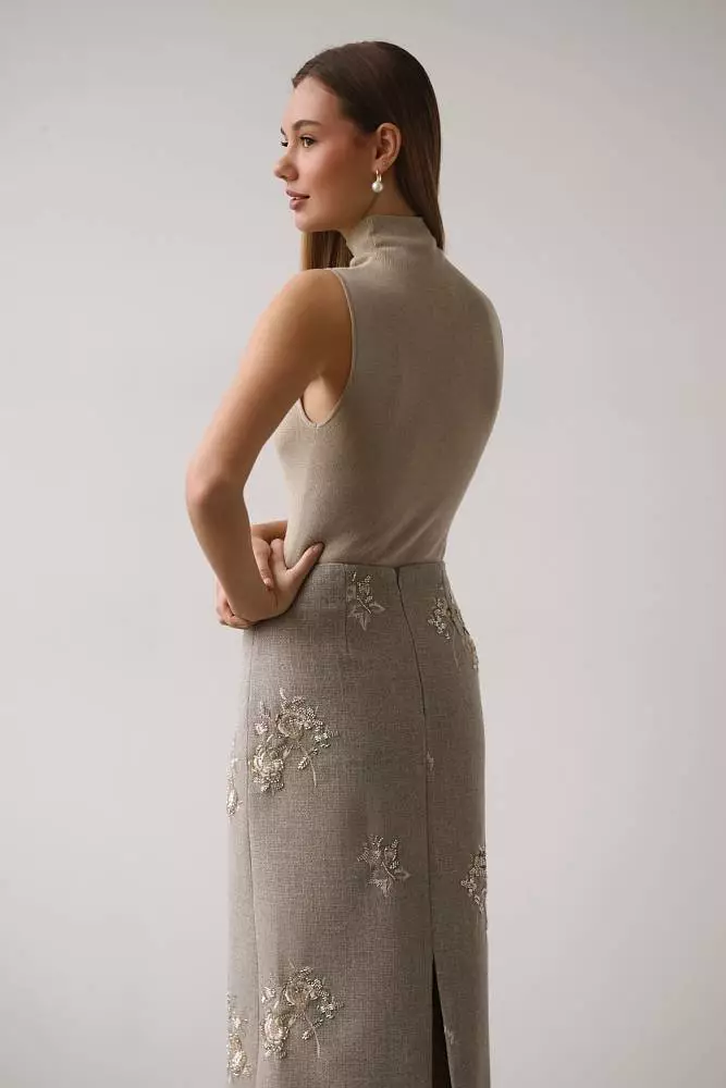 Юбка (S (42RU), бежевый). Изображение № 3