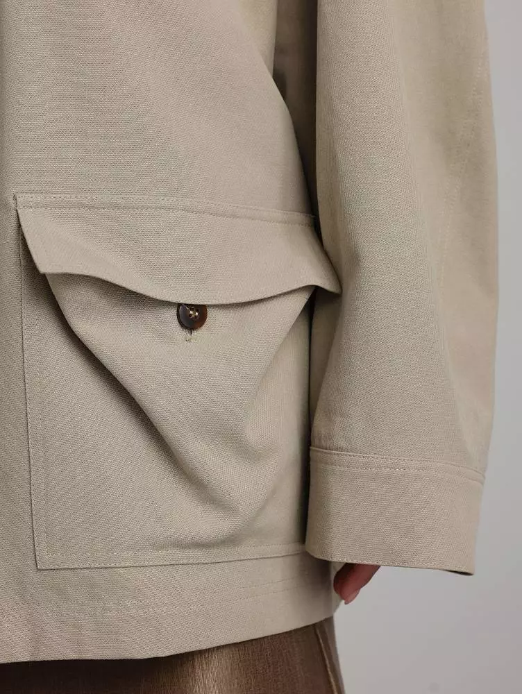 Куртка (oversize, бежевый). Изображение № 4