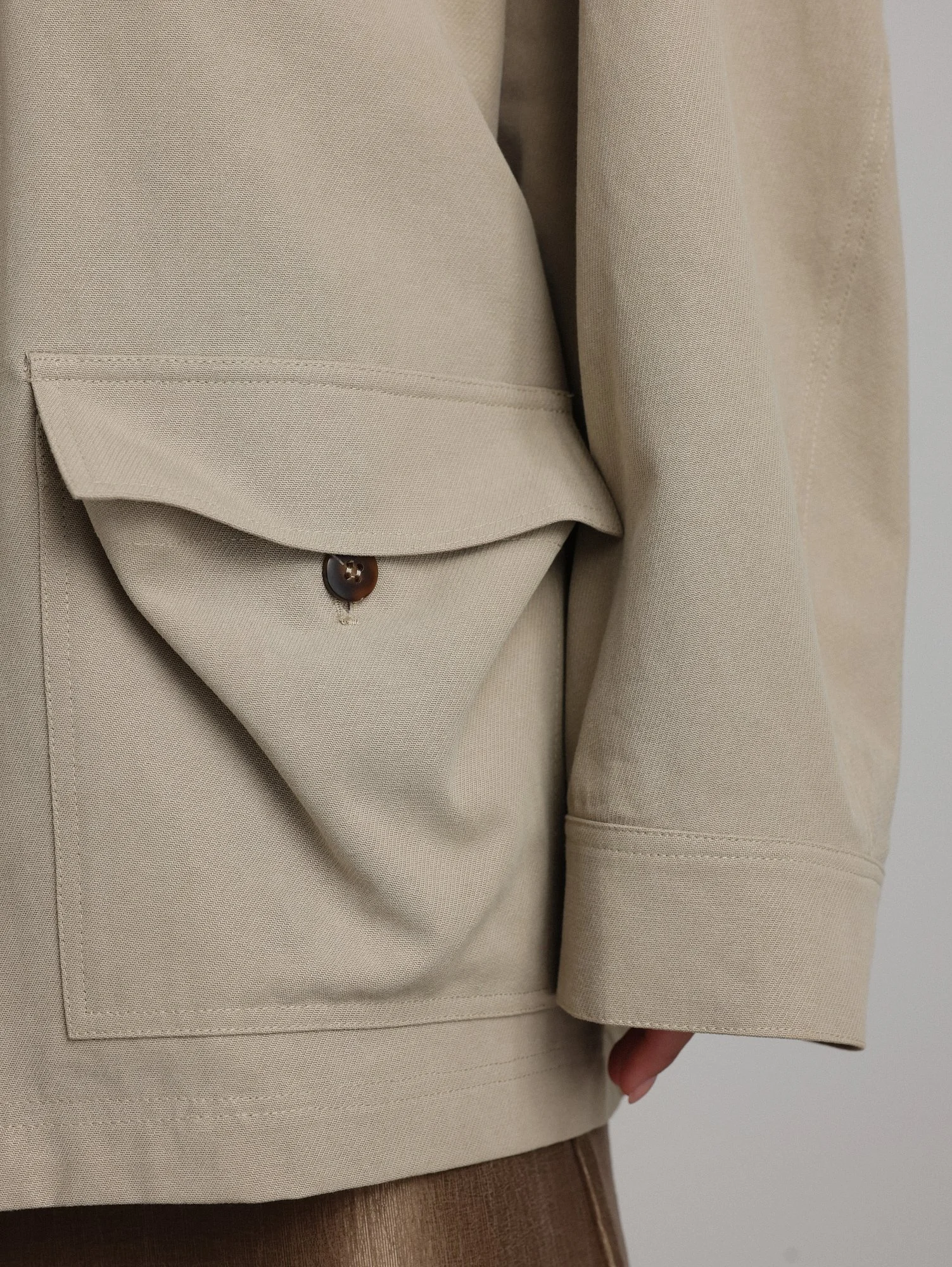 Куртка (oversize, бежевый). Избражение № 4