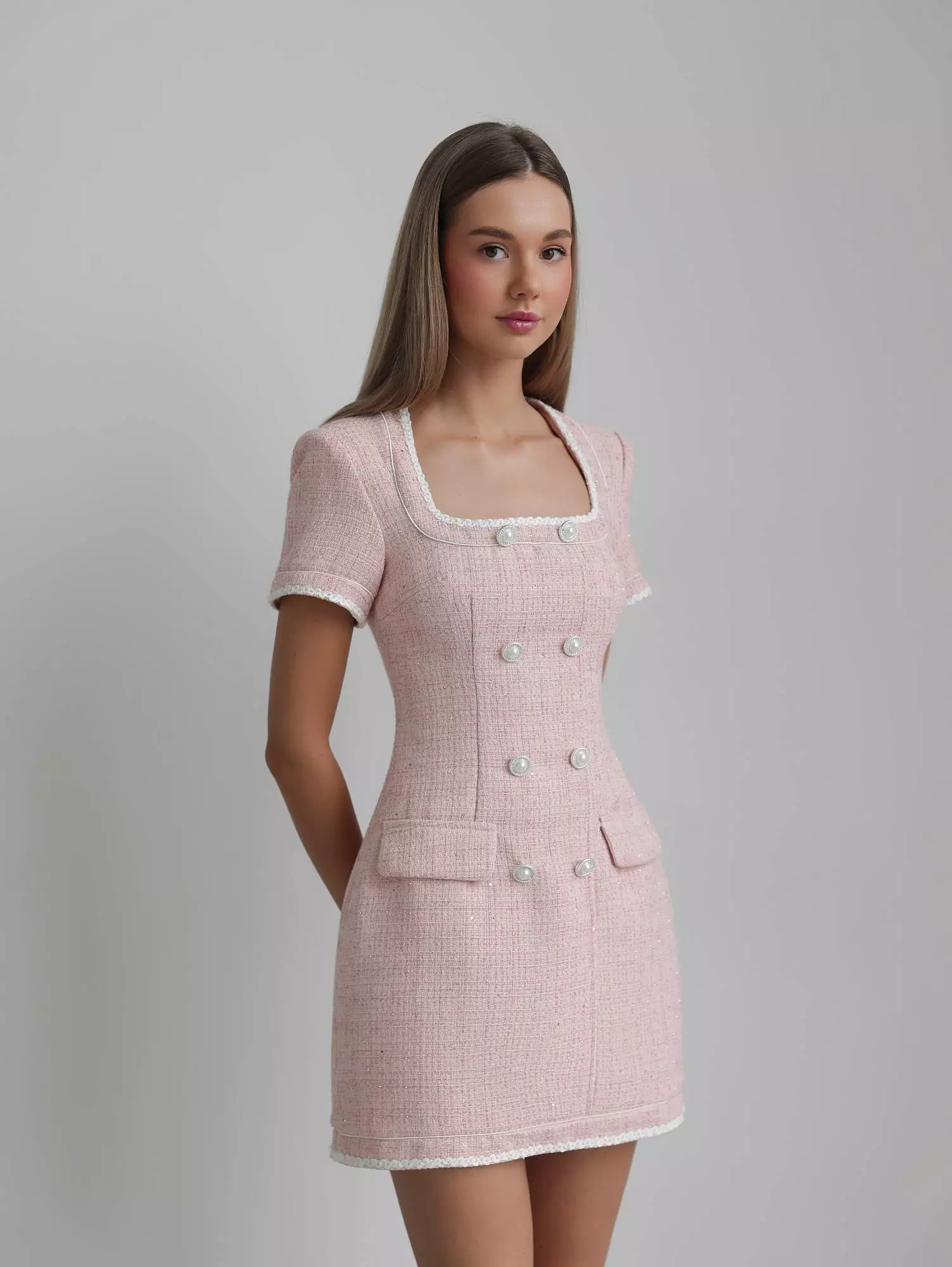 Платье  (S (42RU), нежно-розовый). Избражение № 1