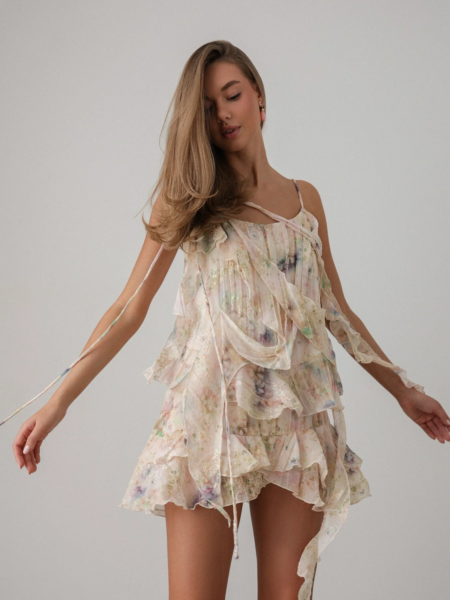 Юбка  (XS (40RU), персиковый). Избражение № 3