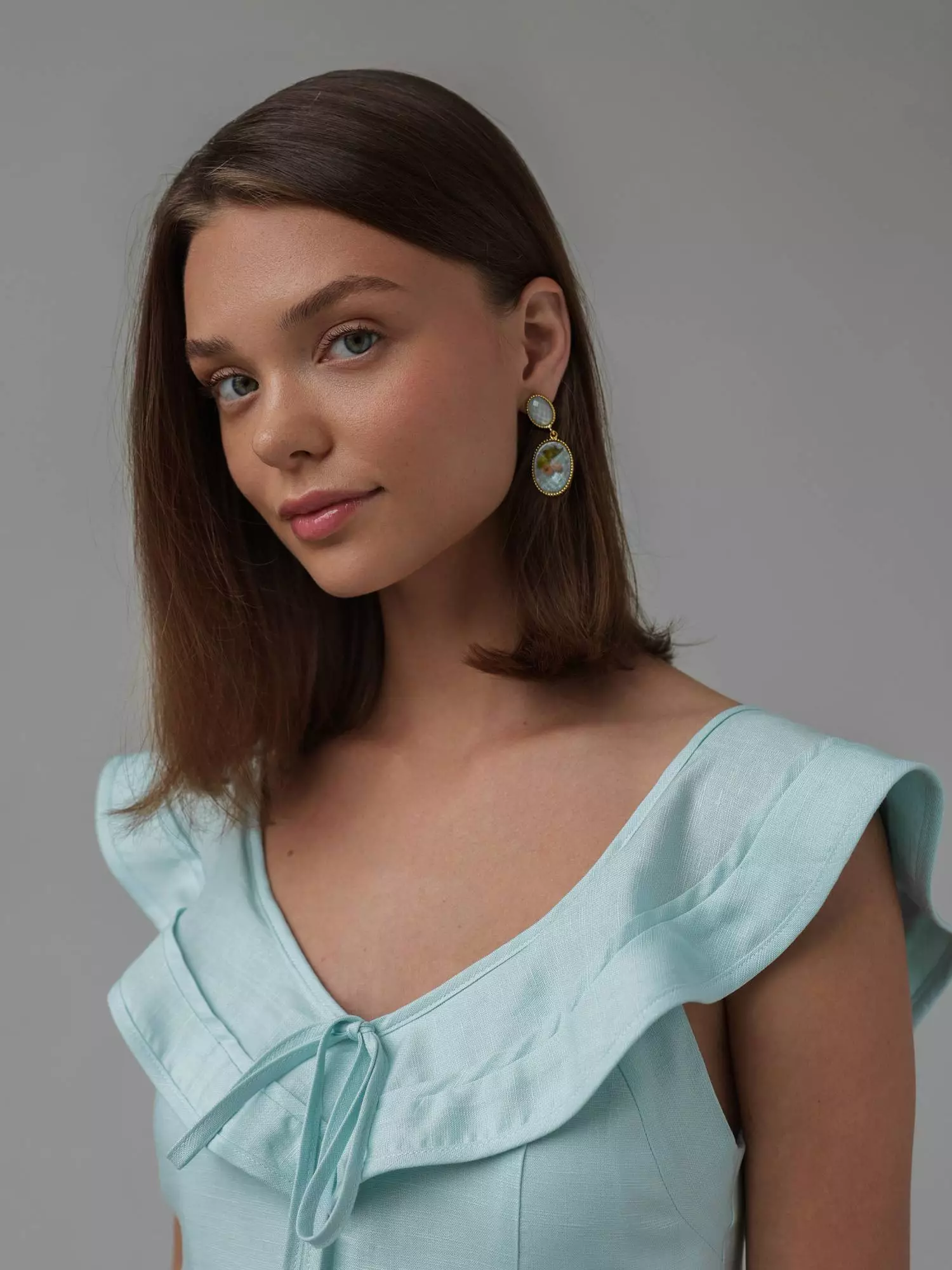 Платье (M (44RU), нежно-голубой). Избражение № 3