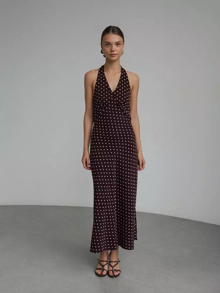 Платье (L (46RU), бордово-коричневый). Изображение № 1