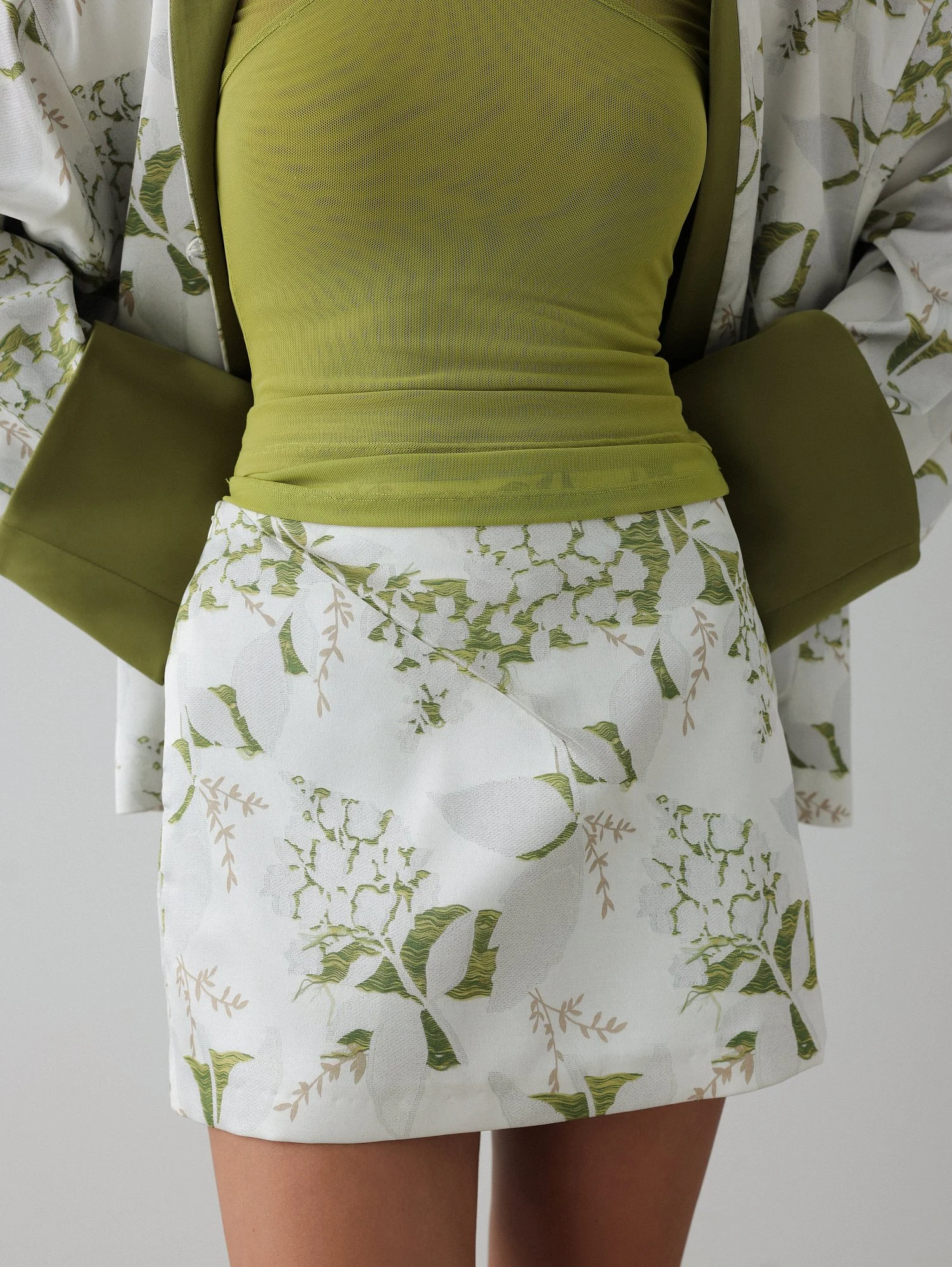 Юбка (S (42RU), серая олива). Избражение № 1