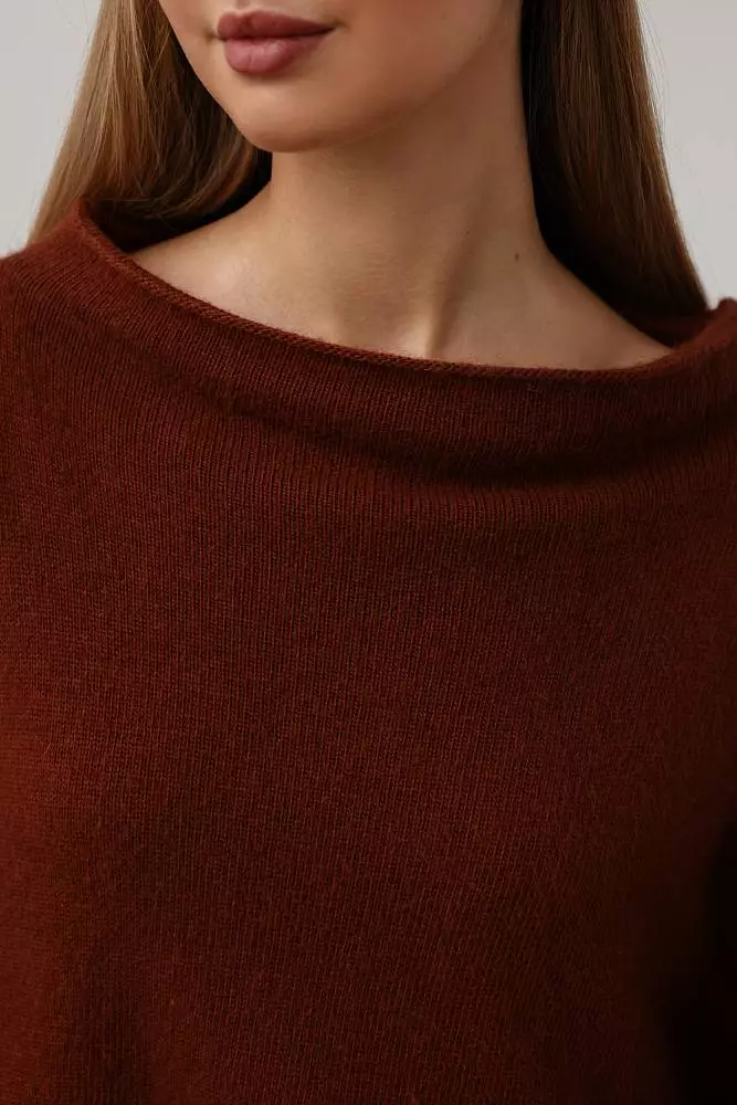 Свитер (onesize (42-46RU), коричневый). Изображение № 4