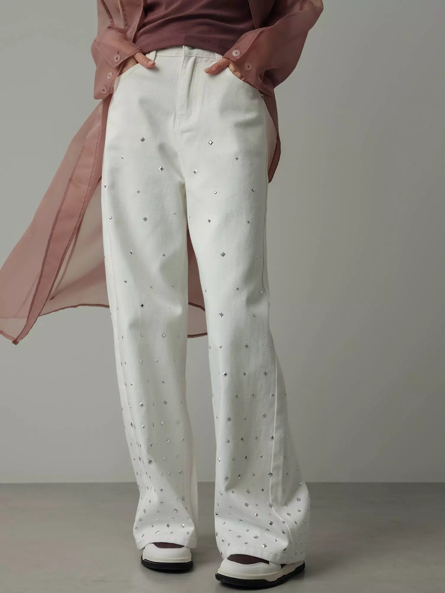 Джинсы (S (42), белый). Избражение № 2