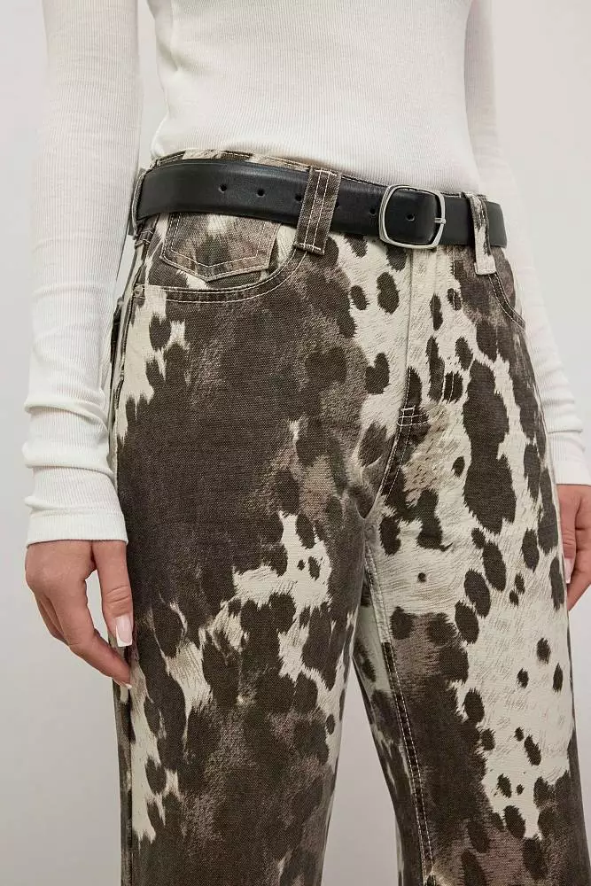 Джинсы (S (42RU), коричневый). Изображение № 4