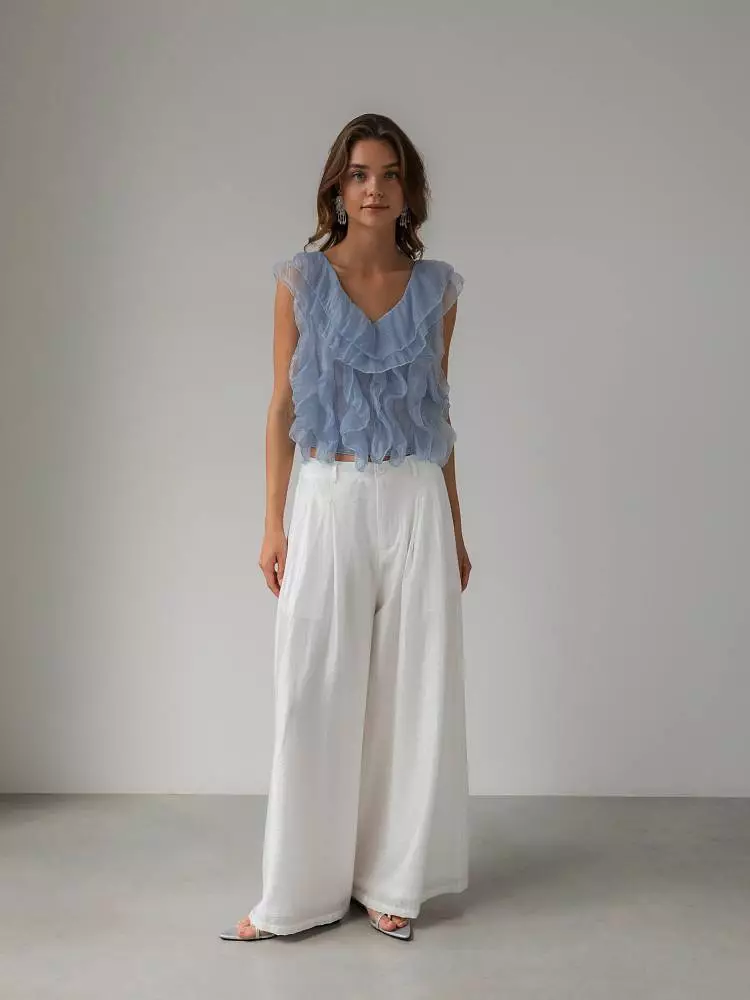 Брюки (S (42RU), белый). Изображение № 1