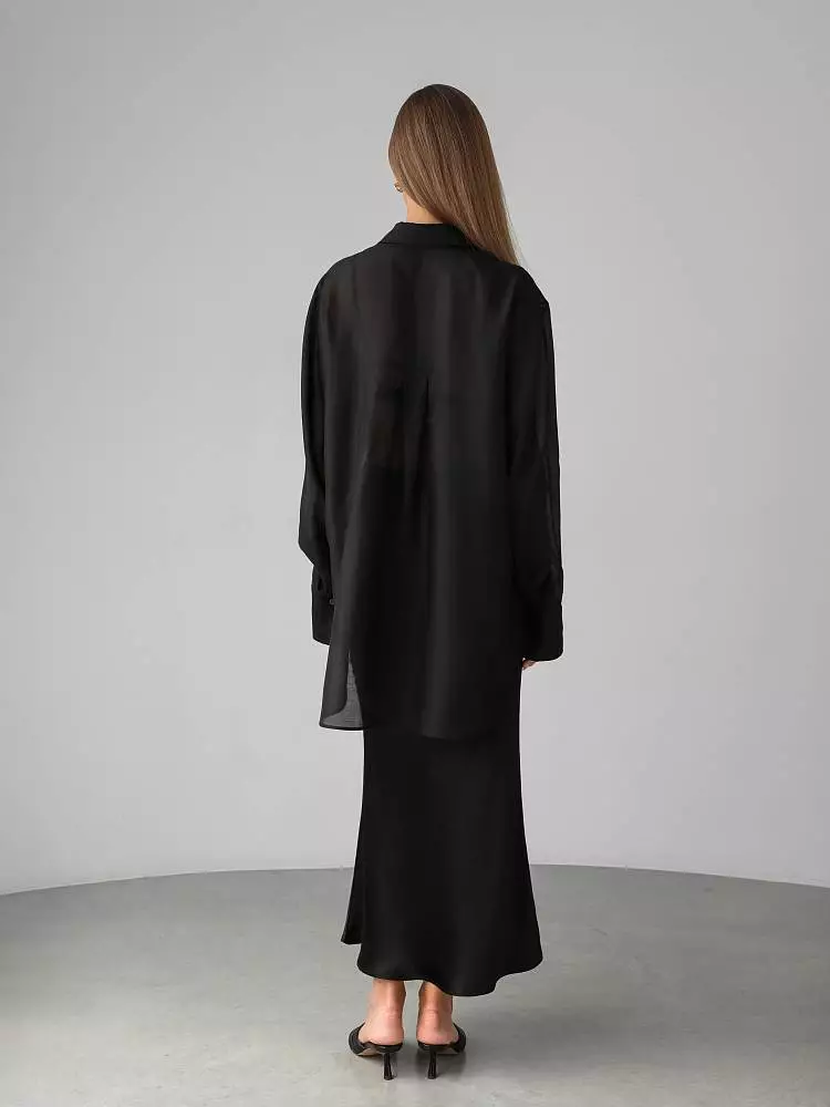 Рубашка (M (44RU), чёрный). Изображение № 3