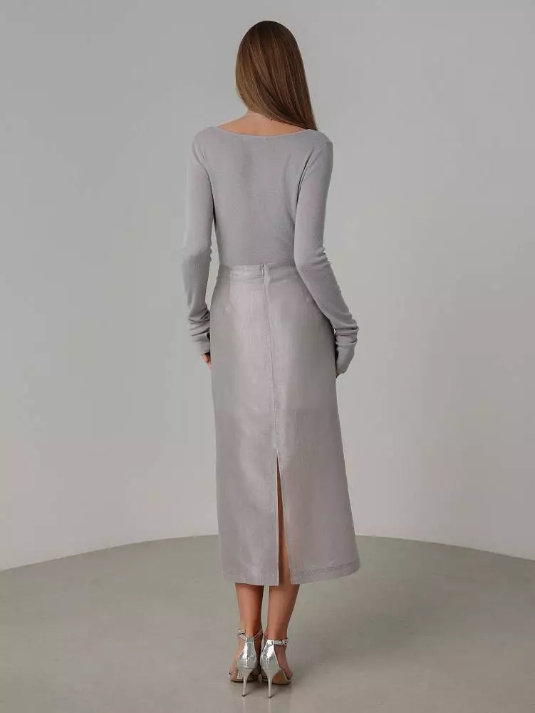 Юбка (M (44RU), светло-серый). Изображение № 4